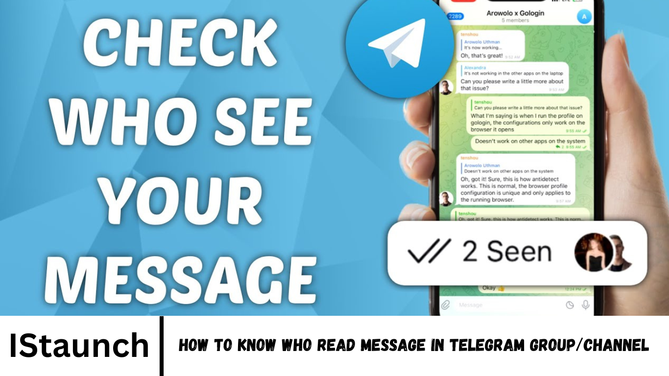 How to Know Who Read Message in Telegram Group/Channel - IStaunch