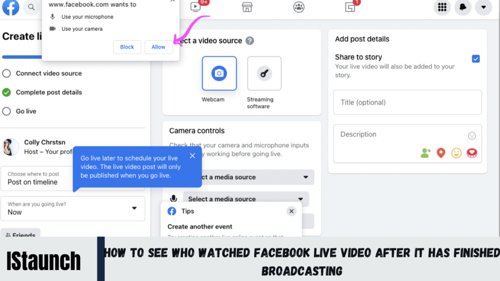 How to See Who Watched Facebook Live Video After it Has Finished Broadcasting