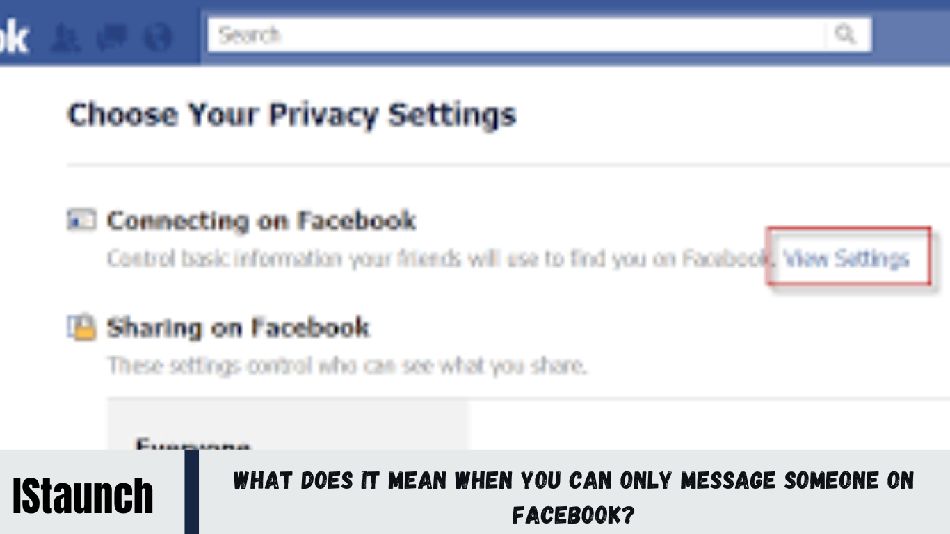 What Does it Mean When You Can Only Message Someone on Facebook? - IStaunch