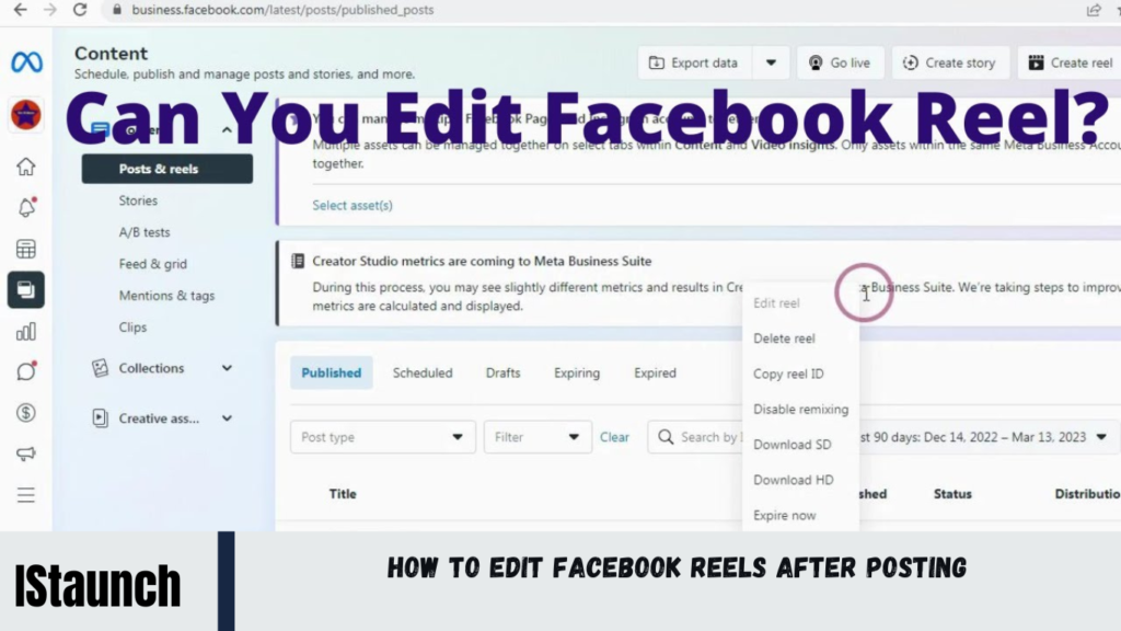 How to Edit Facebook Reels After Posting