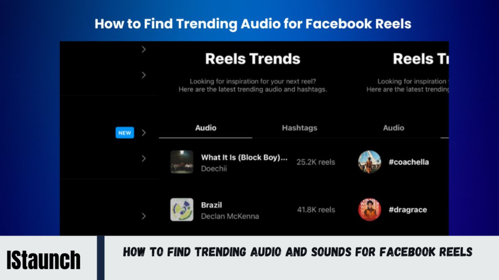 How to Find Trending Audio and Sounds for Facebook Reels