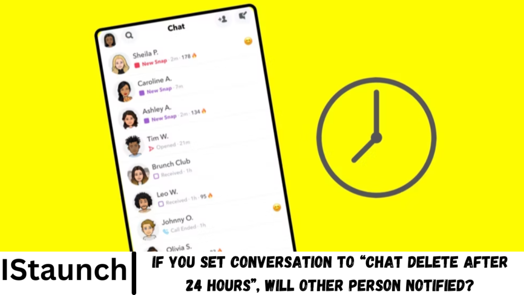 If You Set Conversation to “Chat Delete After 24 Hours”, Will Other Person Notified?